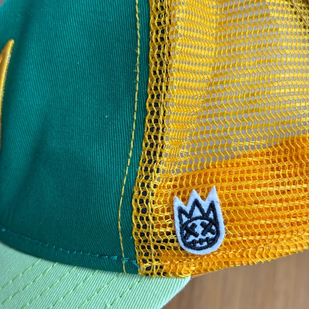 Cult of Individuality Teal and Mustard Mesh Cap - Picture 4 of 7
